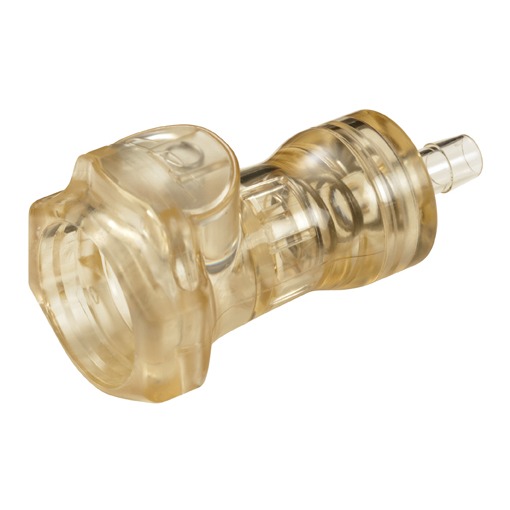 COUPLEUR FEMELLE-PSU USP CLASS VI-CLAPET- FLOW 1/4"-CANNELE Øi6.4 MM