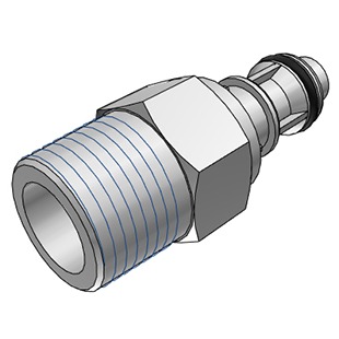 3/8 NPT Valved Coupling Insert