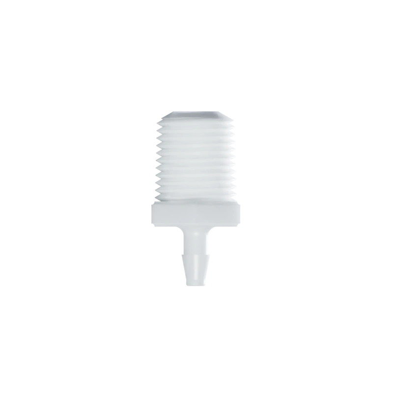 RACCORD FILETE 1/8-27 NPT / BARB POUR TUBE ØI 2.4mm - PA BLANC
