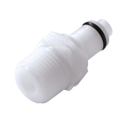 COUPLEUR MALE AVEC CLAPET / FILETE 3/8"BSPT - POM/NBR