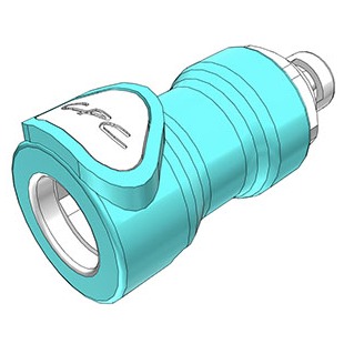 COUPLEUR FEMELLE ZERO GOUTTE / BARB POUR TUBE ØI 3.2mm - ABS TRQ/EPDM