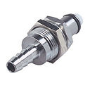 1/4 Hose Barb Valved Panel Mount Coupling Insert