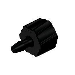 LUER MALE POUR TUBE ØI 2.4 mm NYLON NOIR