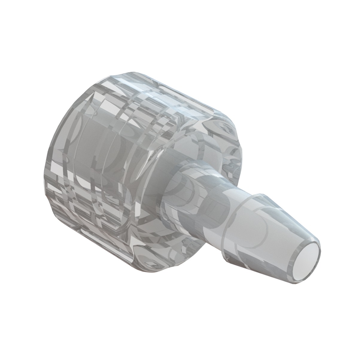 LUER LOCK MALE / BARB POUR TUBE ØI 3.2mm - MABS TRANSP.