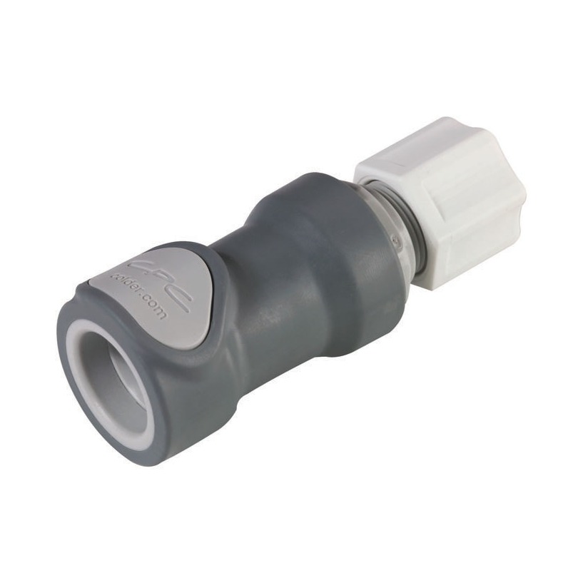 COUPLEUR FEMELLE PP - ZERO GOUTTE - RACCORD COMPRESSION 12,7 MM OD