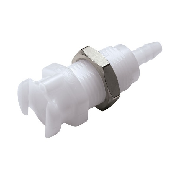 COUPLEUR FEMELLE-SANS VERROU-P/CLOISON-ACETAL-CANNELE Ø3.2 mm-ATOB