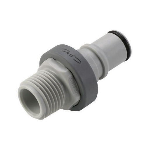 COUPLEUR MALE CLAPET FACE PLANE - 1/2" NPT- PP - JT EPDM