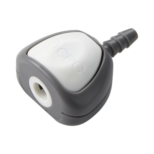 RACCORD A BAIONNETTE FEMELLE / BARBS POUR TUBE ØI 3.2mm - ABS GRIS