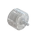 MALE LUER LOCK / BARB FOR 1/16"(1.6mm) ID RIGID TUBE - CLEAR PC