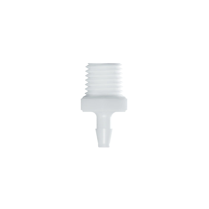 RACCORD FILETE 1/16-27 NPT / BARB POUR TUBE ØI 2.4mm - PA BLANC