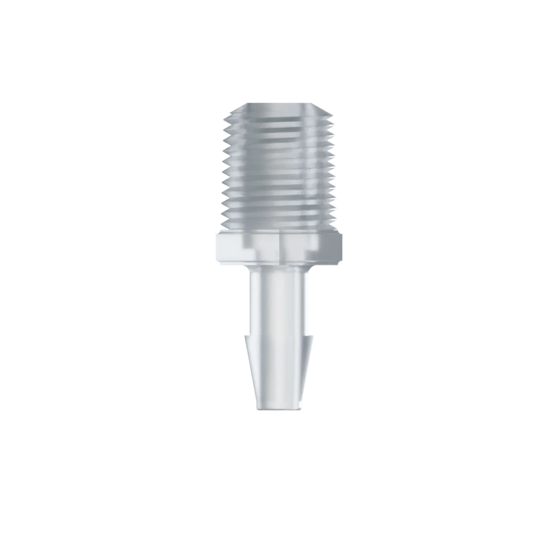 RACCORD FILETE 1/8-27 NPT / BARB POUR TUBE ØI 4.0mm - PP