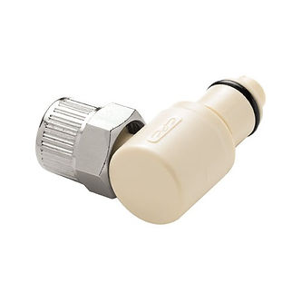 COUPLEUR MALE- PP- COUDE 90°- CLAPET- COIFFE 6.4 X 9.5 mm- ATOB