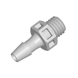 RACCORD FILETE 1/4-28 UNF / BARB POUR TUBE ØI 3.2mm - PP NATUREL