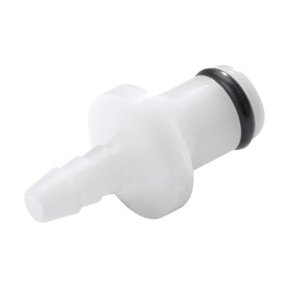 COUPLEUR MALE SANS CLAPET / BARB POUR TUBE ØI 3.2mm - POM/NBR