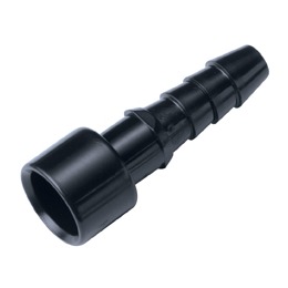 RACCORD CANNELE FEMELLE TENTUBE CPC - CANNELE 3,2 MM - ACETAL NOIR