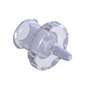 FEMALE LUER LOCK / BARB FOR 1/16"(1.5mm) ID TUBE - RAD. PC