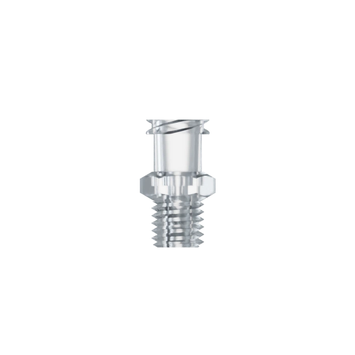 LUER LOCK FEMELLE / FILETAGE 1/4-28 UNF - PC TRANSP.