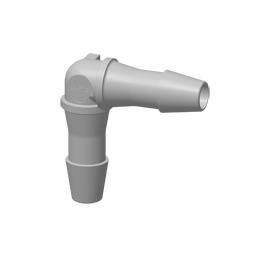 RACCORD COUDE 90°- CANNELE ØI 6.4mm - PP