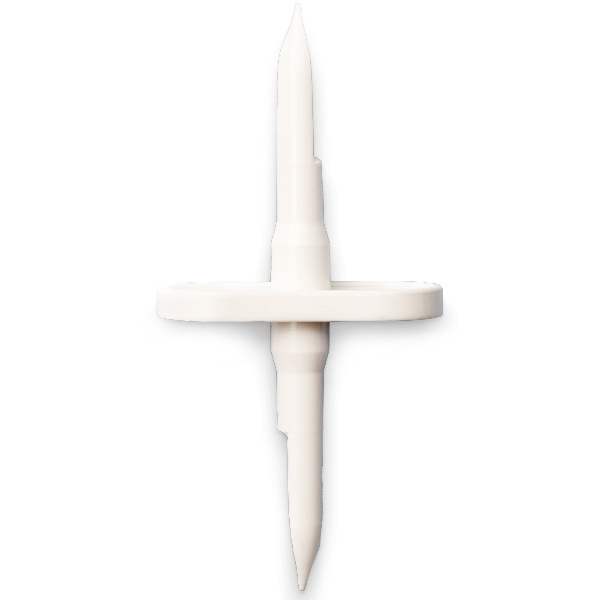 DOUBLE PERFORATEUR SANS EVENT POUR TRANSFERT - ABS BLANC