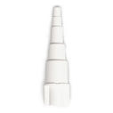 RACCORD ETAGE POUR TUBE ØI 4-11mm / POUR TUBE ØE 4.1mm - ABS BLANC
