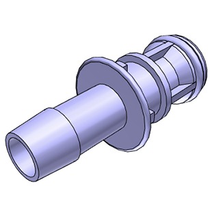 COUPLEUR MALE / CANNELE ØI 6.4mm - PC / JT SILICONE