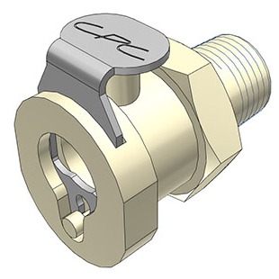 COUPLEUR FEMELLE AVEC CLAPET / FILETE 1/8" NPT - PP/EPDM