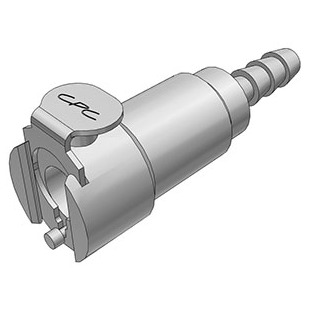 3/16 Hose Barb Valved In-Line Coupling Body