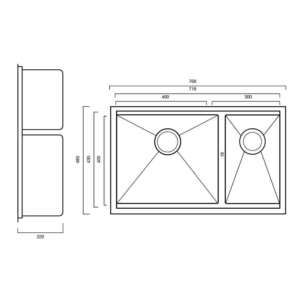 Thumbnail: Sink Station 400 x 300 | 400 x 400 + 300 x 400