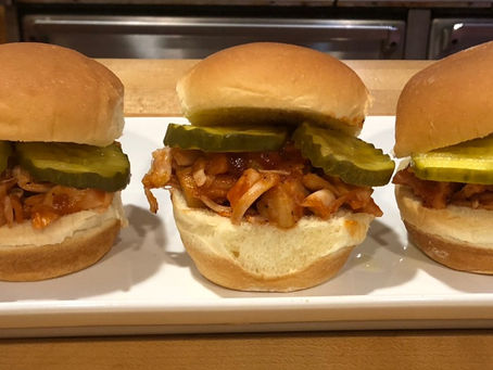 Vegetarian "Pulled Pork" Sliders