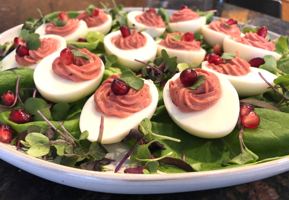 Easter Bunny Deviled Eggs