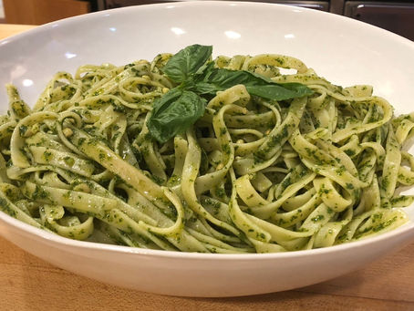 Fettuccine with Kale Pesto