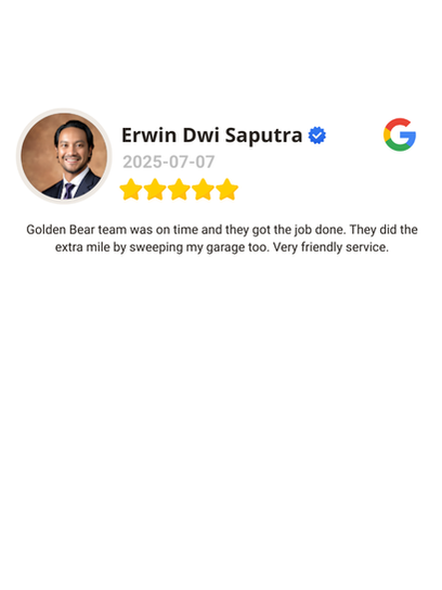Screenshot of a 5-star Google customer review highlighting positive feedback from a satisfied client.