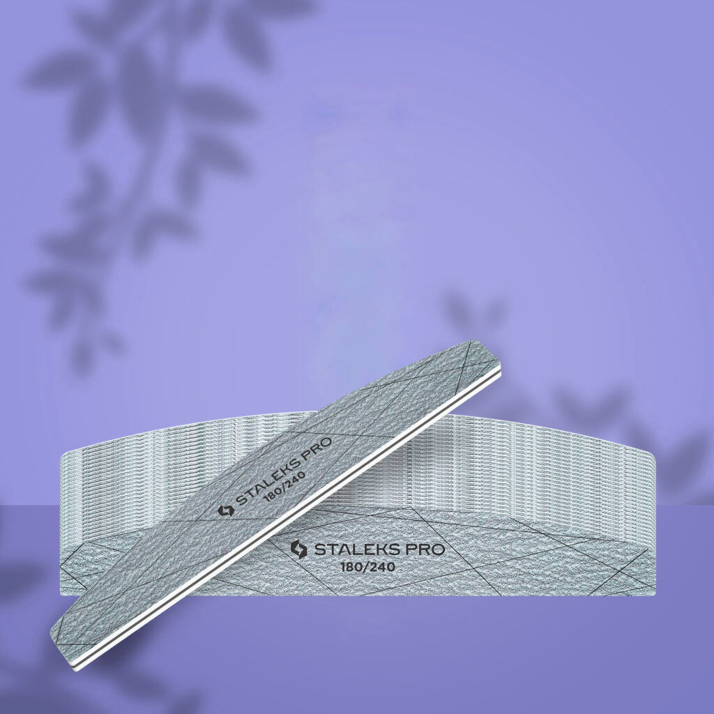STALEKS Crescent mineral nail file SMART 40 180/240 grit (25 pcs)