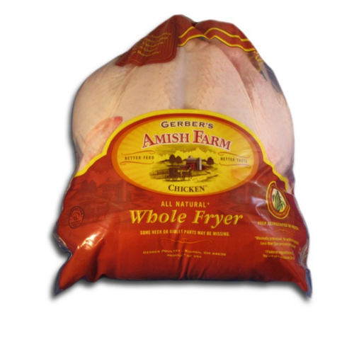 Amish Whole Chickens, per lb. anokameatandsausage