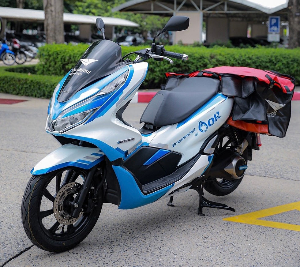 OR จับมือ "ไปรษณีย์ไทย" ทดสอบใช้ EV Bike ของ ไทยฮอนด้า ขนส่งสินค้า-พัสดุ