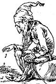 Un disegno grafico di Mazzamauriello