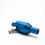 Miniaturbild: Blue inline adapter with attached water temperature sensor for Unipro kart systems.