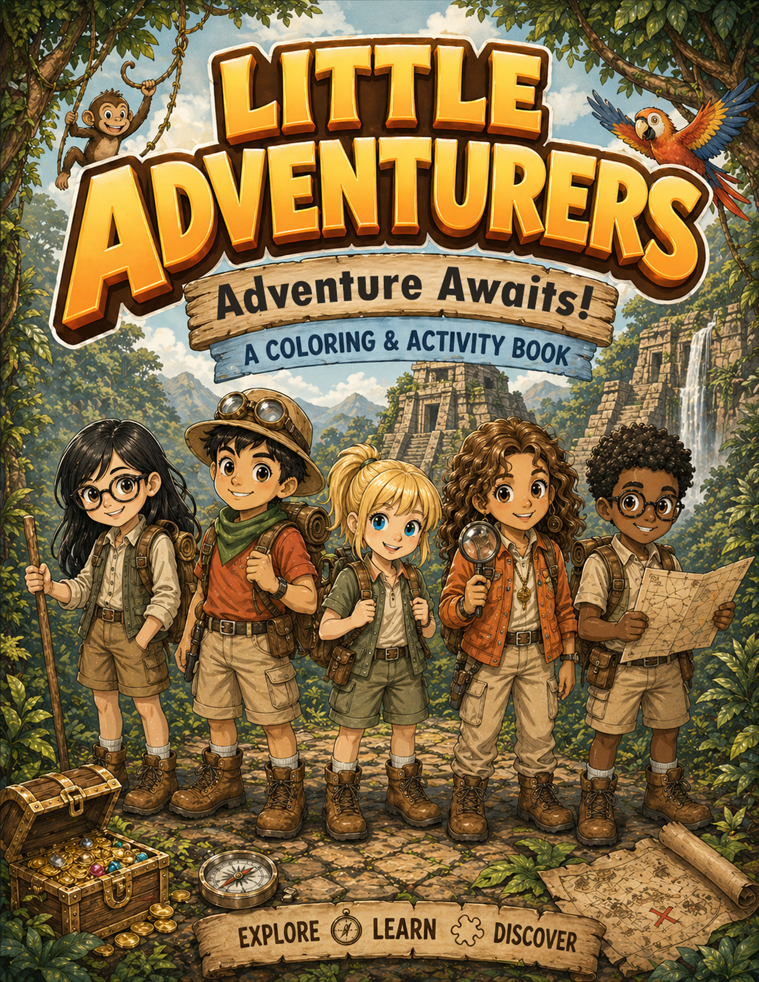 Adventure Awaits! Coloring & Activity Book