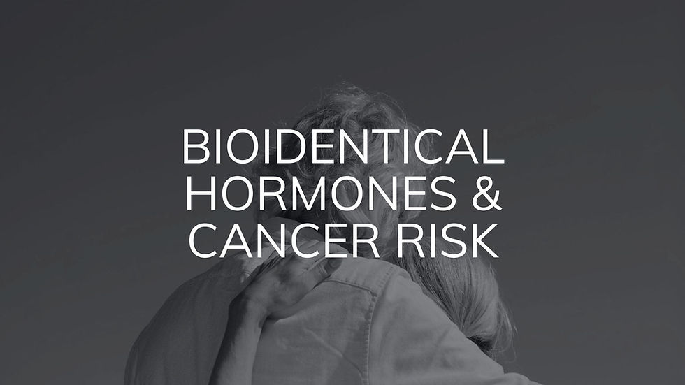 Demystifying Cancer Risk: Bioidentical Hormone Replacement Therapy Revealed