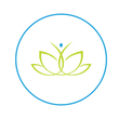 Wellness for Life Anacortes, WA icon logo depicting a person at the center of a lotus flower within a blue circle.