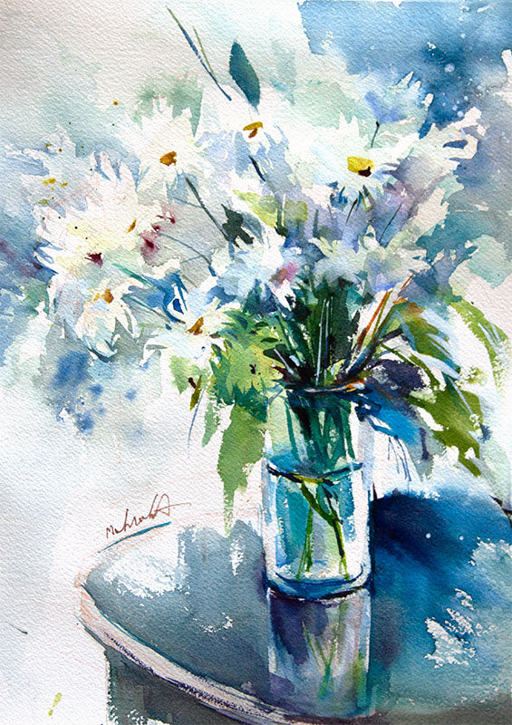 Daisy vase -4