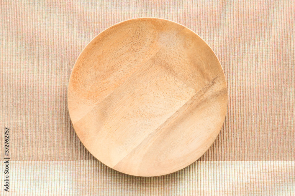 ウッドプレート_樫製_白_22cm