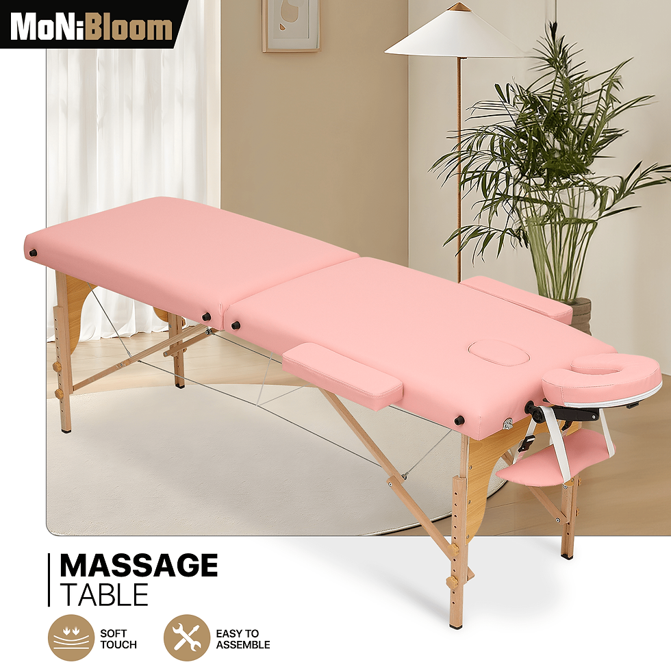 Thumbnail: Massage Table 2 Fold Portable Massage Table 82" Massage Bed Height Adjustable
