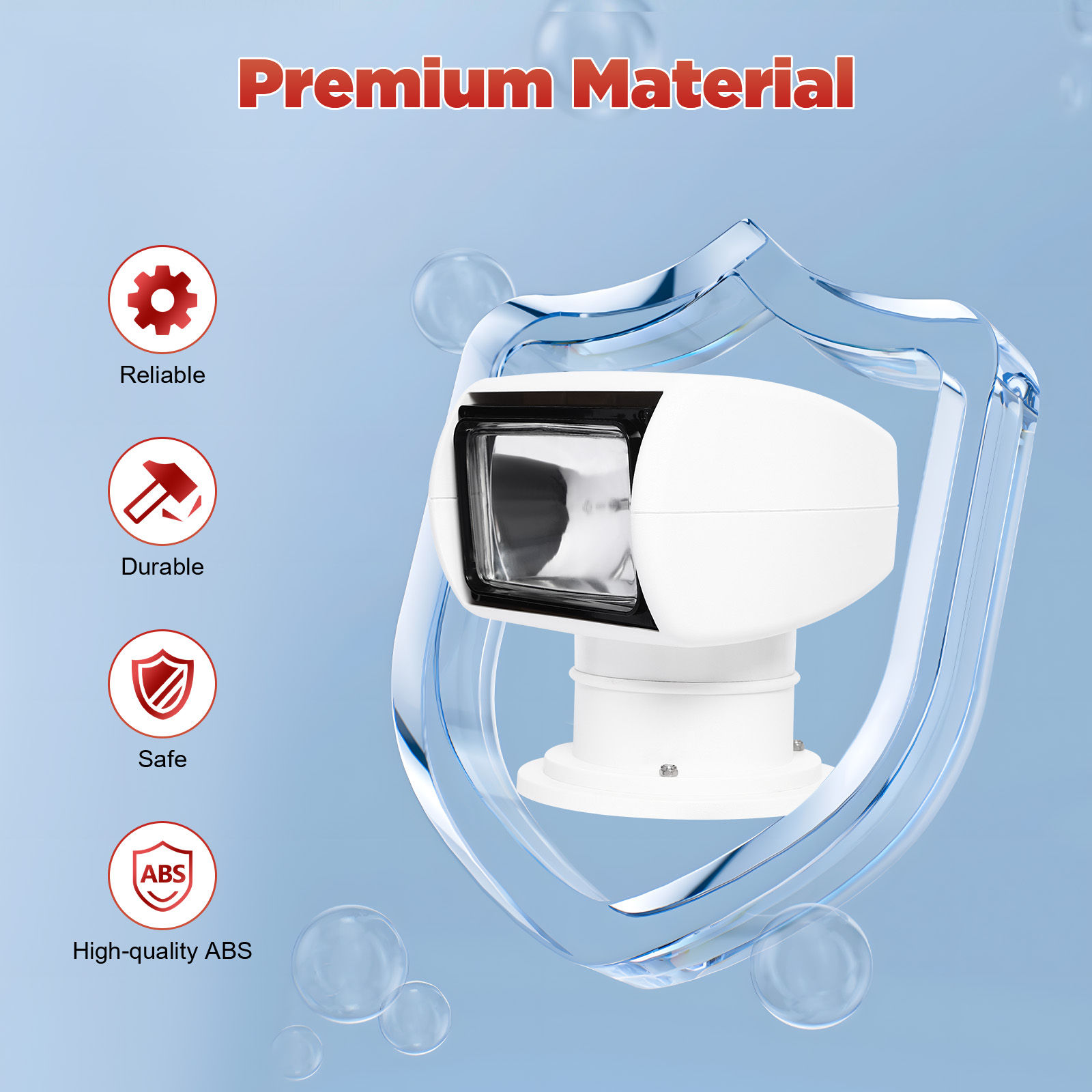 100W Spotlight w/ Halogen Bulb 2300LM, 4300K