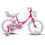 Thumbnail: Unicorn Girls Bike for Kids Ages 2-9, Training Wheels, Streamers, Basket Doll