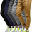 Thumbnail: 5 pcs Men Jogger Sweatpants with Zipped Pockets Stretch Fabric