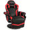 Thumbnail: Ergonomic Blue & Black Massage Gaming Recliner Chair with Cup Holder, Pillow
