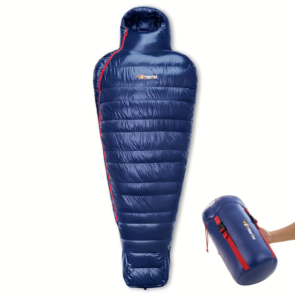 1-Person Lightweight Down Mummy Sleeping Bag