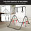 Thumbnail: Stainless Steel Adjustable Height Gymnastic Bar - with Pull Rings