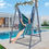 Thumbnail: Heavy Duty Hammock Chair Hanging Rope Swing & Stand Set  